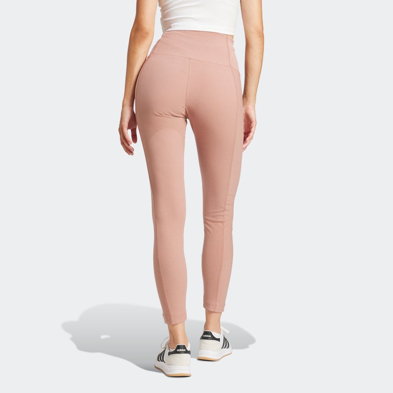 Adidas سروال ليغينغ rib عالي الخصر - Image 2